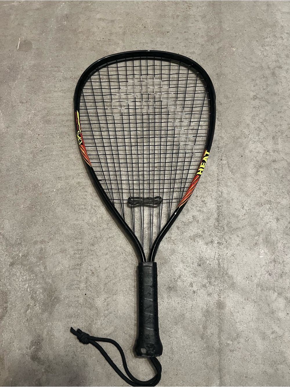HEAD Ti.140 Squash Racquet Racket Black with Wrist Lanyard MPN Ti.140